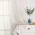 Sheer Curtains Ivory 144 inch Extra Long, Elegant and Airy Drapes Translucent by OWENIE