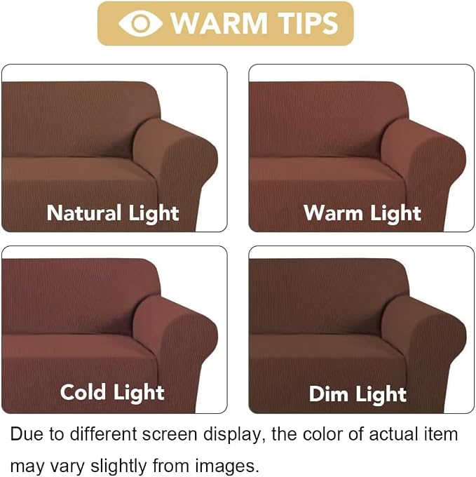 H.VERSAILTEX Stretch Chair Slipcover Sofa Cover Furniture Protector High - Image 3