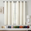 MIULEE Blackout Curtains for Bedroom 2 Panels 40 x 54 Inch Long Cream | Thermal by MIULEE