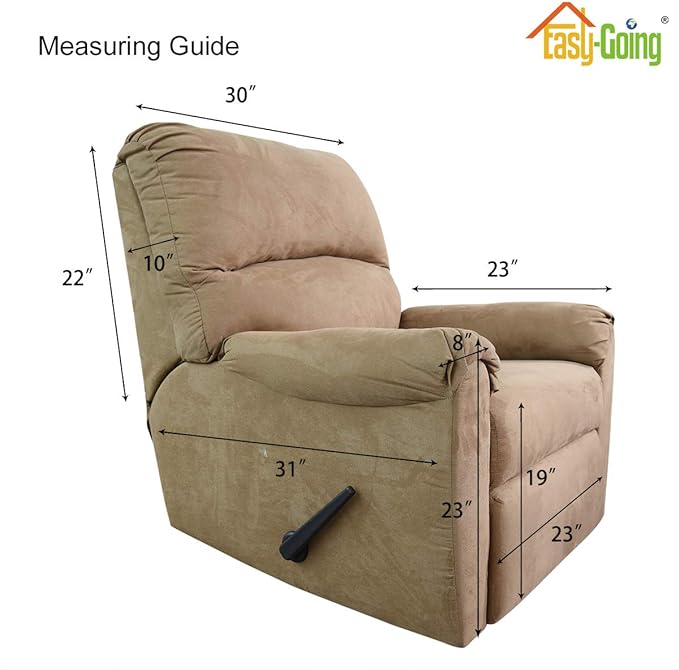 Easy-Going Reversible Couch Cover, Recliner 22 in, Chocolate/Chocolate | - Image 7