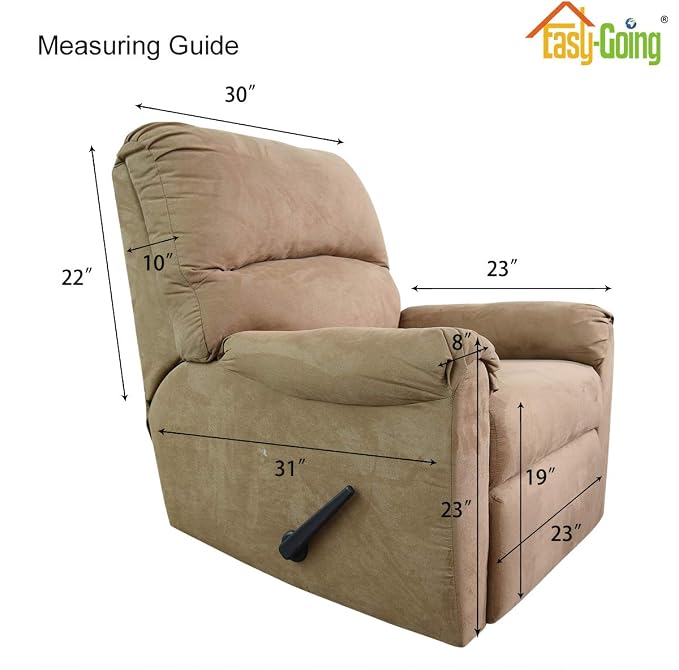 Easy-Going Reversible Couch Cover, Recliner 22 in, Dark Blue/Ivory | Machine - Image 7