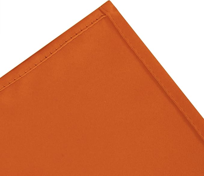 Orange Blackout Curtains/38 x 54 Inch/Set of Two Panels Grommet Living Room - Image 6