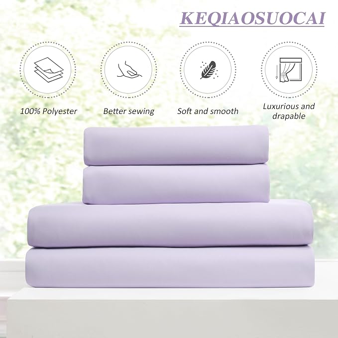 Pinch Pleated Lavender Blackout Curtains 63 Inches Long, Sound & Light Reducing - Image 5
