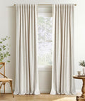 INOVADAY 100% Blackout Linen Curtains by INOVADAY
