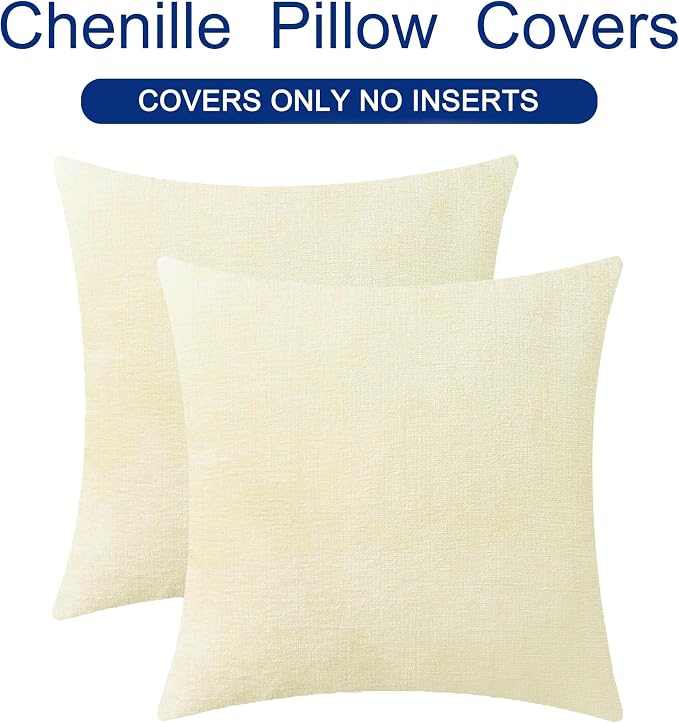 CaliTime Decorative Couch Throw Pillow Covers 22 X 22 Inches Beige | Pack of 2 - Image 6
