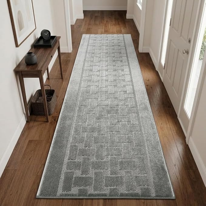 Runner Rug 16 ft, Extra Long Non-Slip Washable Rug, Rubber Backing, Rolled in - Image 7