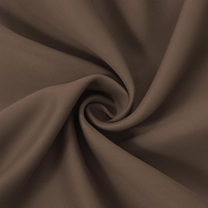Chocolate Brown Thermal Blackout Curtains/38 x 84 Inch/Set of 2 Panels Room - Image 5