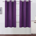 Purple Blackout Curtains/42 x 63 Inch/Set of Two Panels Grommet Bedroom Curtains by Lemomo