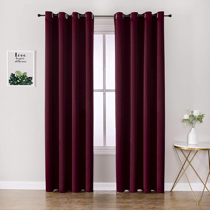 ChrisDowa Blackout Curtains for Bedroom and Living Room 84 Inches Long | 2 by ChrisDowa