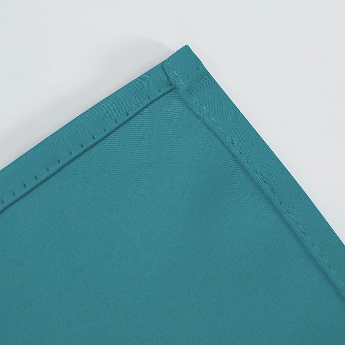 Blackout Curtains 66 x 72 Inch Long Sea Teal Curtains Set of 2 Panels Room - Image 7