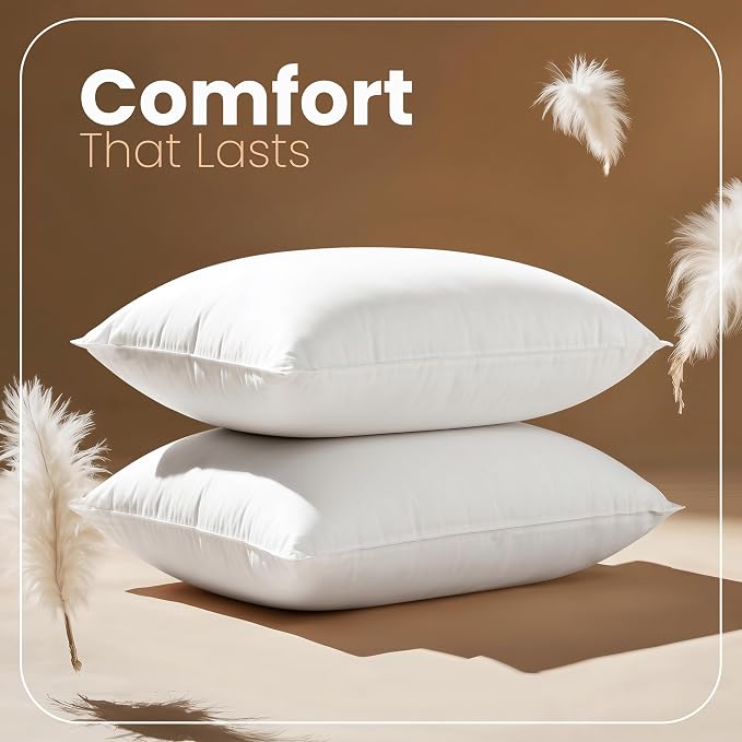 Utopia Bedding 20x26 Pillow Inserts, 2 Pack | Indoor cushion inserts - Image 4