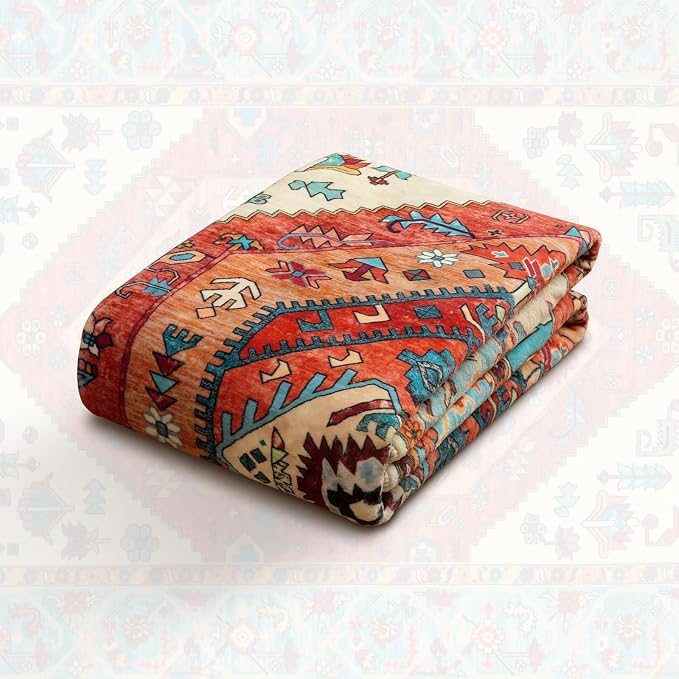 SERISSA 6ft Washable Non Slip Round Boho Area Rug - Image 7