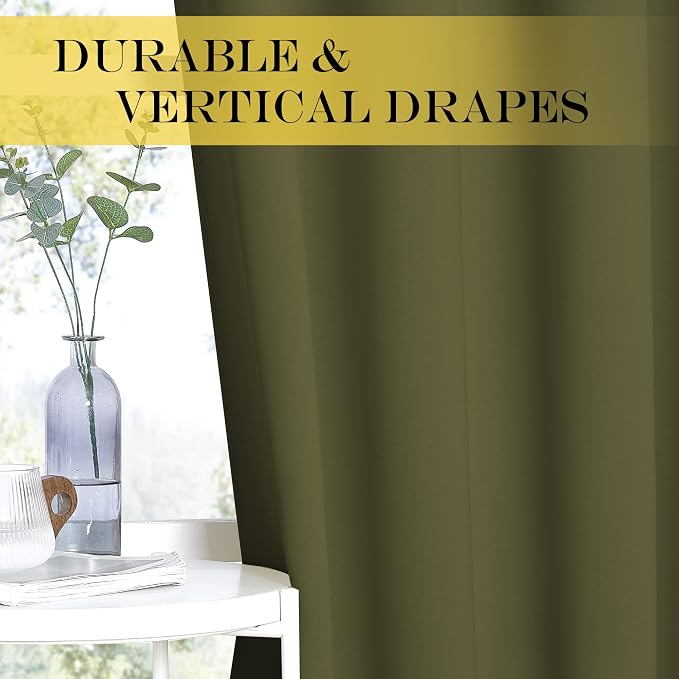 NICETOWN Bedroom Curtain Room Darkening Drapery 102 inches Length - Image 4