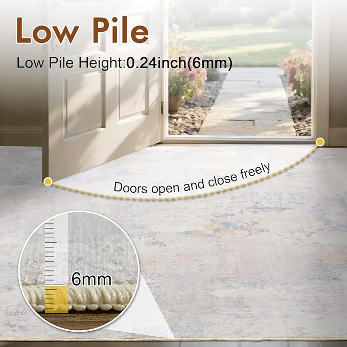 6x9 Ft Large Area Rugs for Living Room, Soft Non-Slip Washable Rugs Modern - Image 7