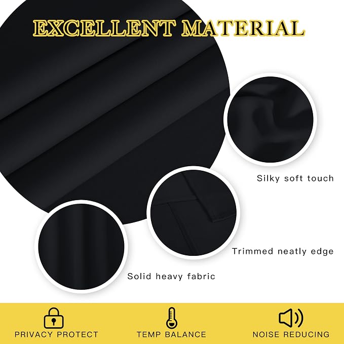 NICETOWN Blackout Curtain Drape 84 inches Length - Image 5