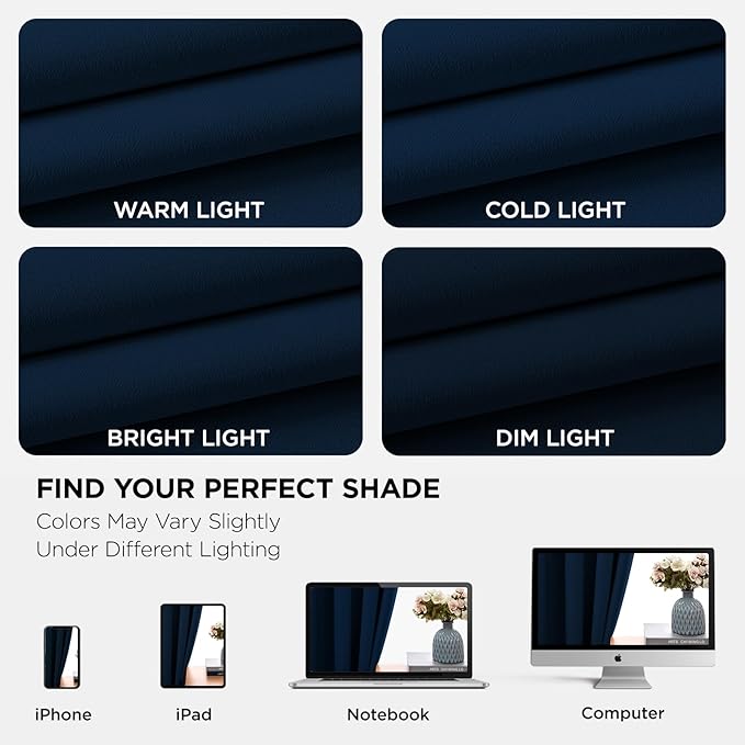 Joydeco Blackout Curtains 108 Inch Length 2 Panels Set, Thermal Insulated Long - Image 6