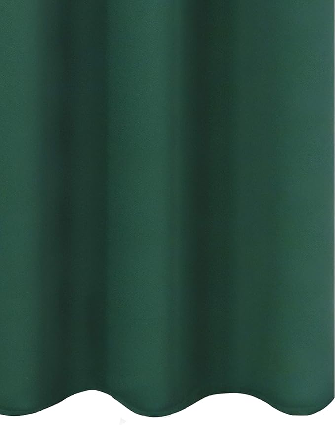 Dark Green Blackout Curtains/42 x 63 Inch/Set of Two Panels Grommet Bedroom - Image 8