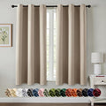 MIULEE Blackout Curtains for Bedroom 2 Panels 40 x 63 Inch Long Taupe | Thermal by MIULEE