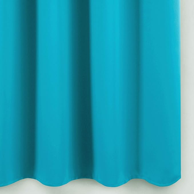 Blackout Curtains 66 x 84 inch/Teal Curtains Set of 2 Panels/Thermal Insulated - Image 9