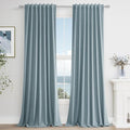 Blue 100% Blackout Curtains 92 Inch Length 2 Panels Set by Guken