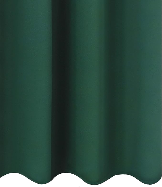 Dark Green Blackout Curtains 66 x 63 Inch Length/Set of 2 Curtain - Image 8