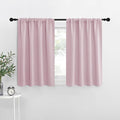 NICETOWN Baby Pink Kitchen Curtains, Short Blackout Curtains & Drapes, Small by NICETOWN