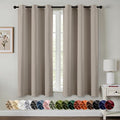 MIULEE Blackout Curtains for Bedroom 2 Panels 40 x 63 Inch Long Stone | Thermal by MIULEE
