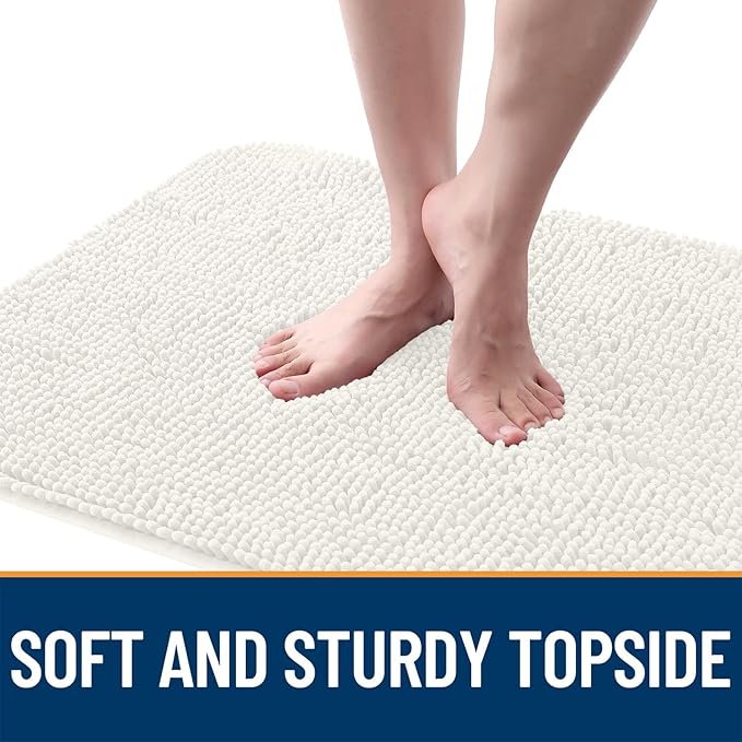 OLANLY Dog Door Mat for Muddy Paws 59x20, Super Absorbent Chenille Mud Mat | - Image 4