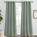 NICETOWN Sage Green Blackout Curtains 120" Long by NICETOWN