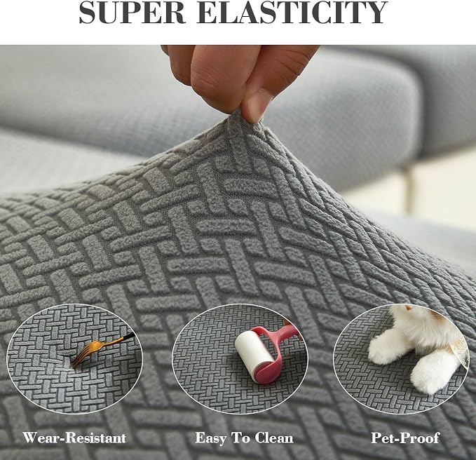 Couch Covers for 2 Cushion Sofa Pet Friendly Couch Cushion Covers Universal - Image 5
