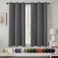 MIULEE Blackout Curtains for Bedroom 2 Panels 40 x 54 Inch Long Gray | Thermal by MIULEE