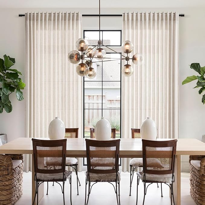 Beige Linen Curtains 90 Inches Long - Image 7