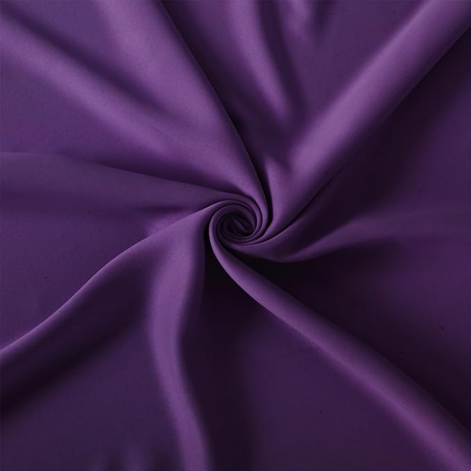 Blackout Curtains 66 x 84 inch/Purple Curtains Set of 2 Panels/Thermal - Image 5