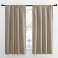 NICETOWN 2 Panels Blackout Curtains, Rod Pocket Thermal Insulated Curtains by NICETOWN