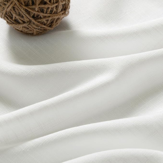 Ivory Linen Curtains 95 Inch Length - Image 5