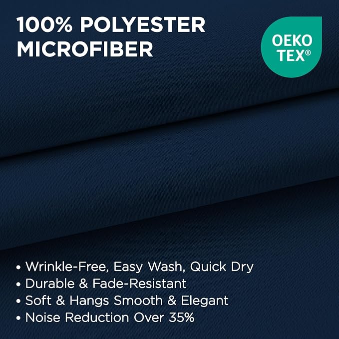 Joydeco Blackout Curtains 108 Inch Length 2 Panels Set, Thermal Insulated Long - Image 3