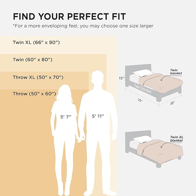 Bedsure Soft Twin XL Blanket for Bed Dorm Light Brown 66"x90" | Birthday Gifts - Image 6