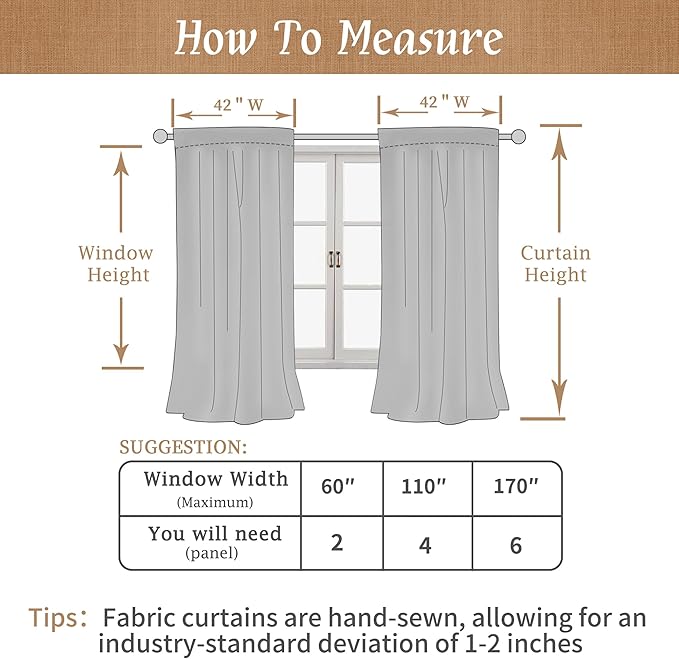 Natural 100% Blackout Linen Curtains - Image 9