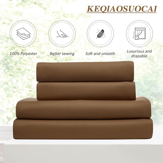 Cappuccino Brown Curtains 40x72 Inches Long 2 Panels Set, Pinch Pleated Thermal - Image 5