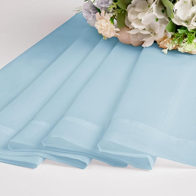 Chyhomenyc Sky Blue Sheer Valance - Image 8