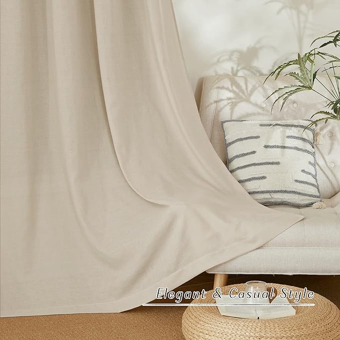 NICETOWN Thick Flax Linen Curtains - Image 7