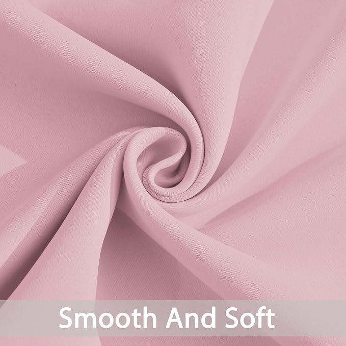 Yakamok Room Darkening Curtains 52x84 inch Long Pink-Living Room | 2 panels - Image 5