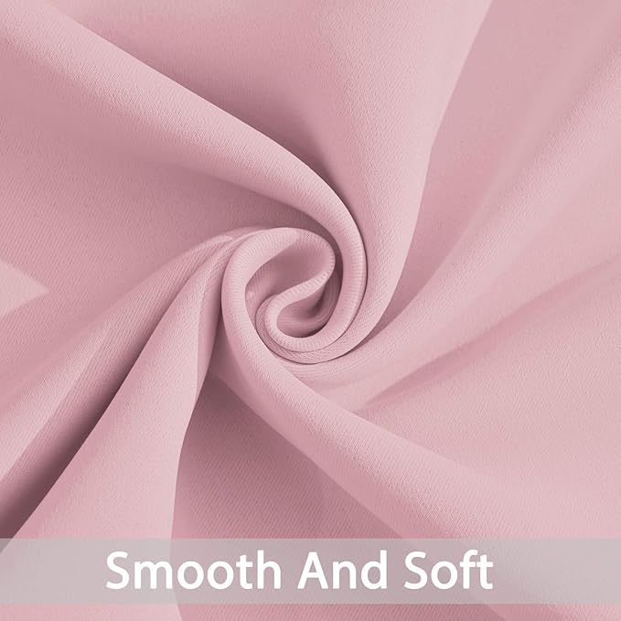 Yakamok Room Darkening Curtains 52x63 inch Long Pink-Living Room | 2 panels - Image 5
