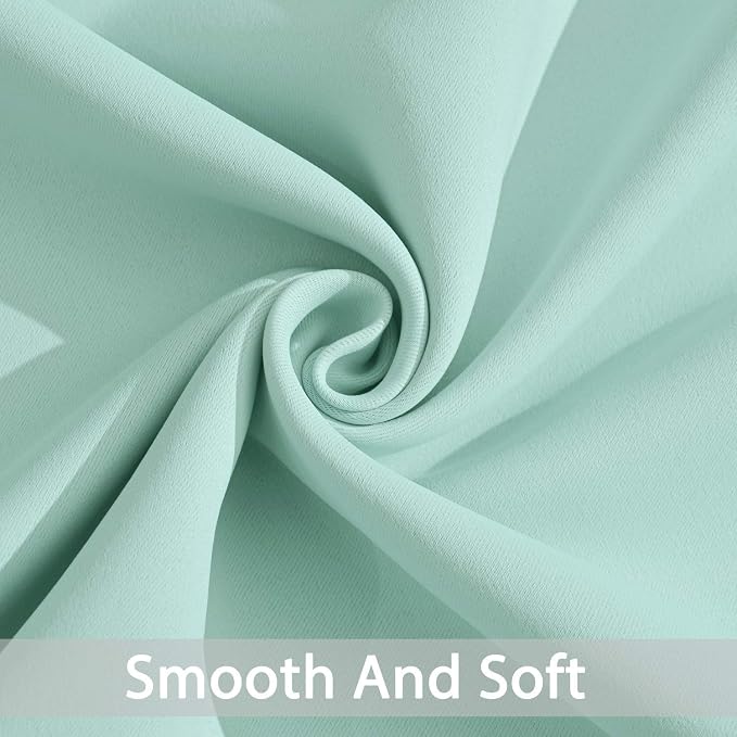 Yakamok Room Darkening Curtains 52x45 inch Length Aqua-Living Room | 2 panels - Image 4