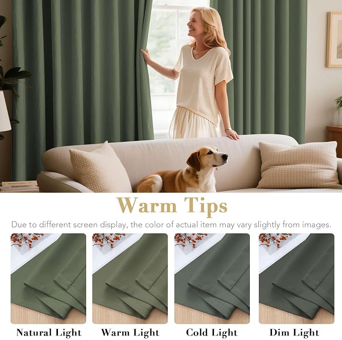 H.VERSAILTEX Blackout Curtains for Bedroom Thermal Insulated Room Darkening - Image 5