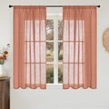 BGment Terracotta Linen Curtains 54 Inch Length by BGment