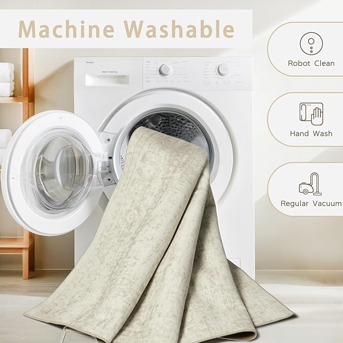 Washable Rugs 3x5 Area Rugs for Living Room, Laundry Room | Ultra Soft - Image 4