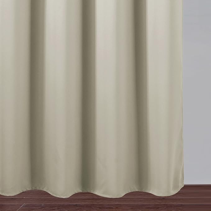 Light Beige Blackout Curtains/52 x 45 Inch Length Kids Curtains/Set of 2 Panels - Image 8