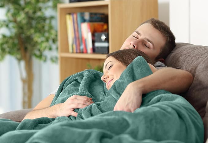 Utopia Bedding Ultra Soft Fleece Bed Blanket Twin Size Celadon | Microfiber - Image 6