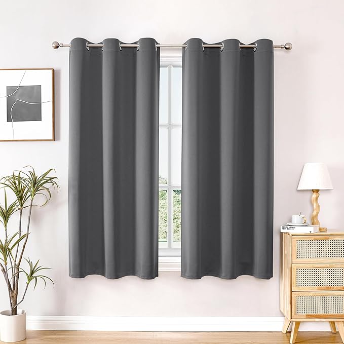 ChrisDowa Blackout Curtains for Bedroom and Living Room 48 Inches Long | 2 by ChrisDowa